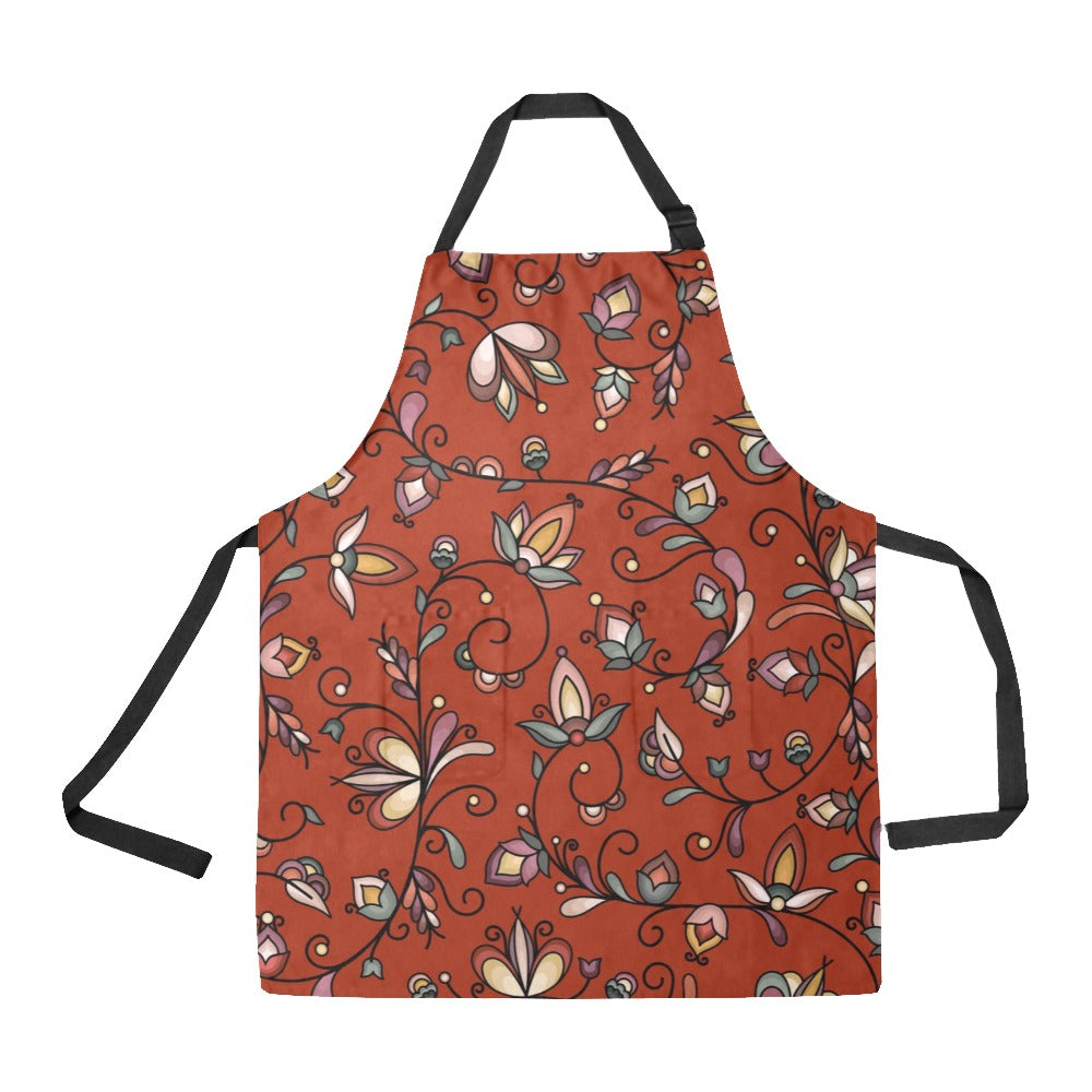 Burnt Sky Petals Red Apron