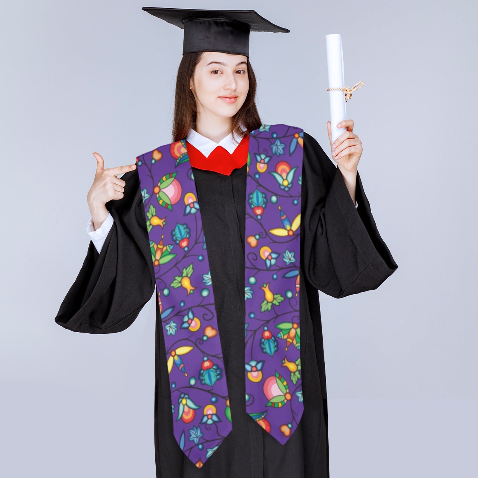 Prairie Plains Spirit Midnight Purple Graduation Stole
