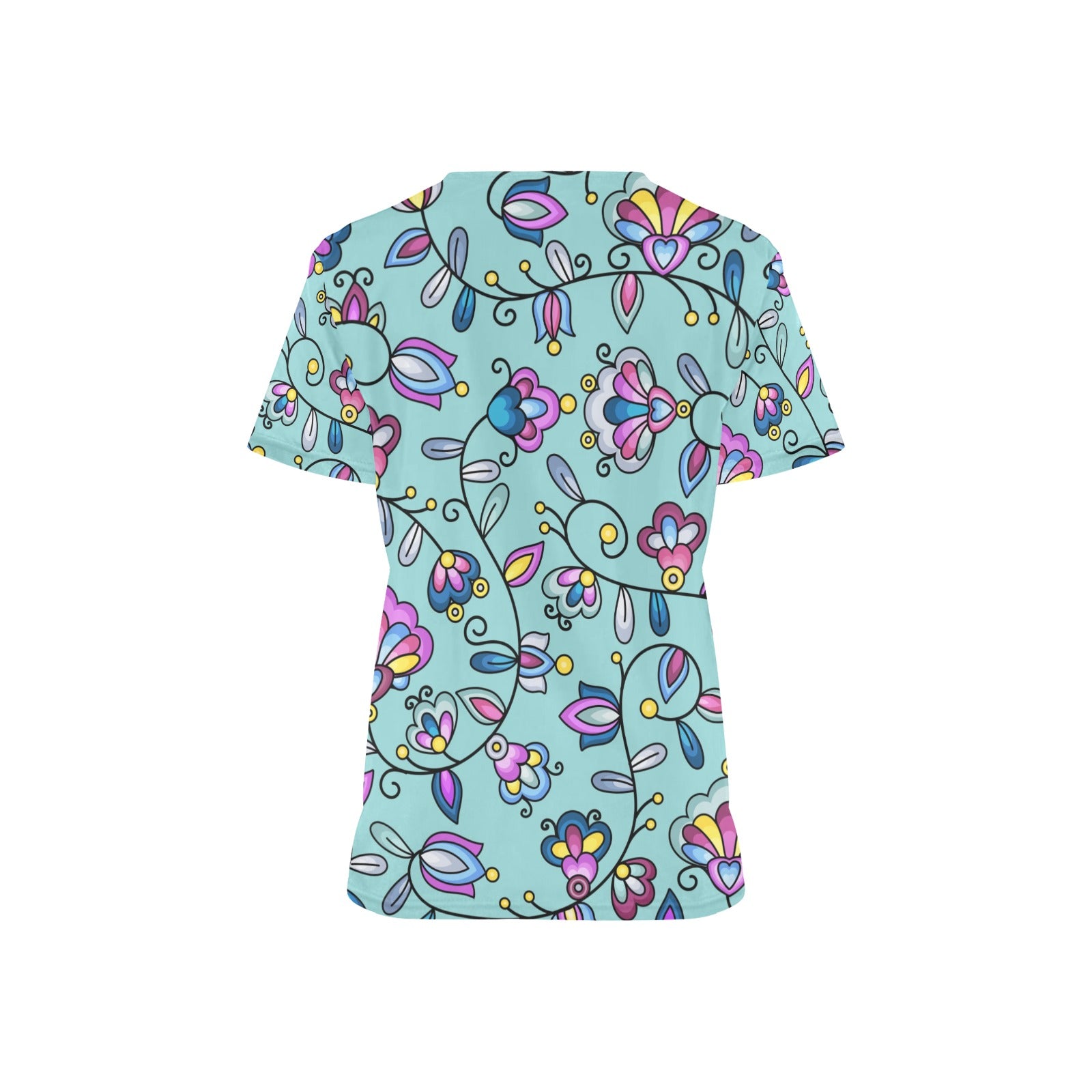 Autumn Bundle Blessing Turquoise Scrub Top