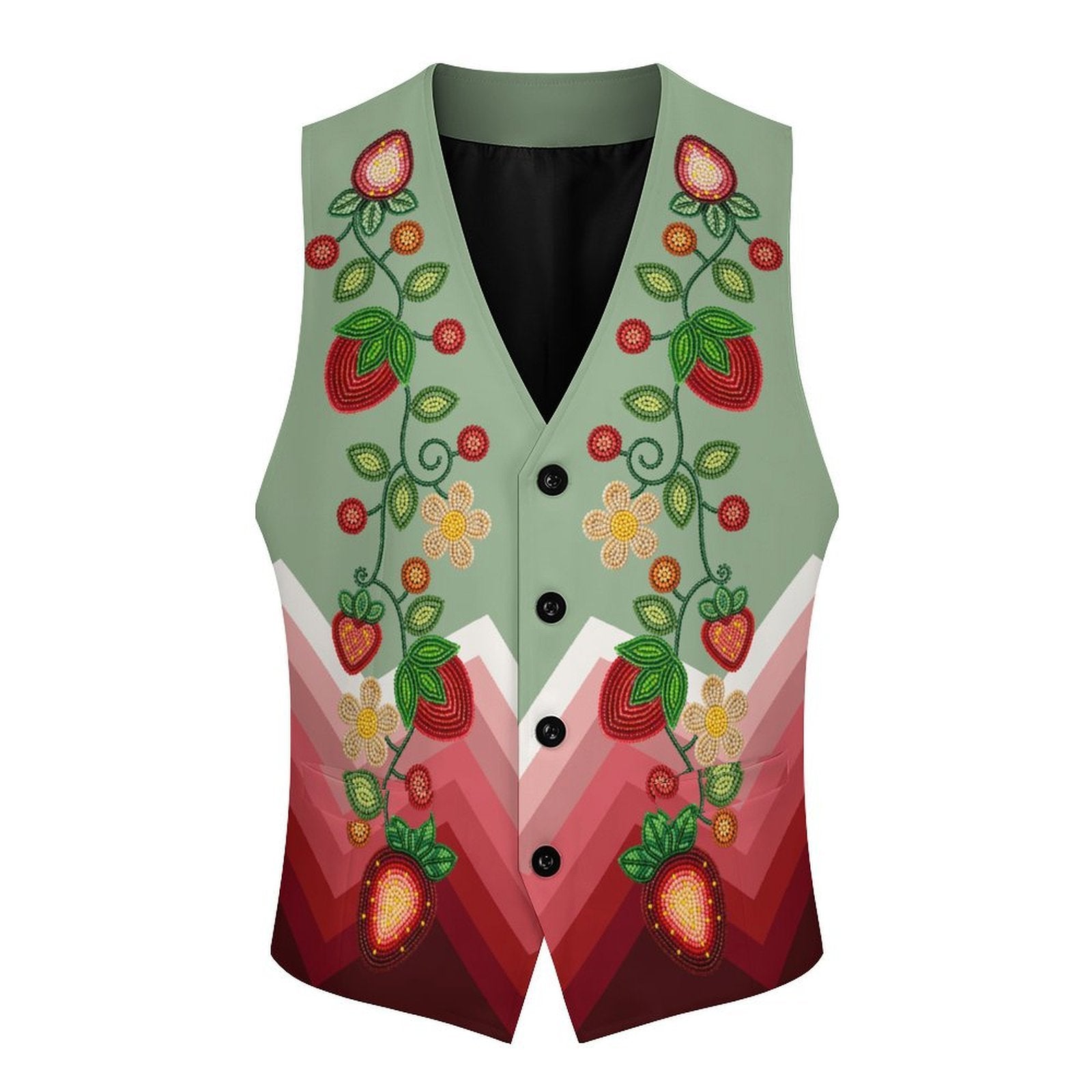 Garden Berry Women's Sleeveless Suit Vest