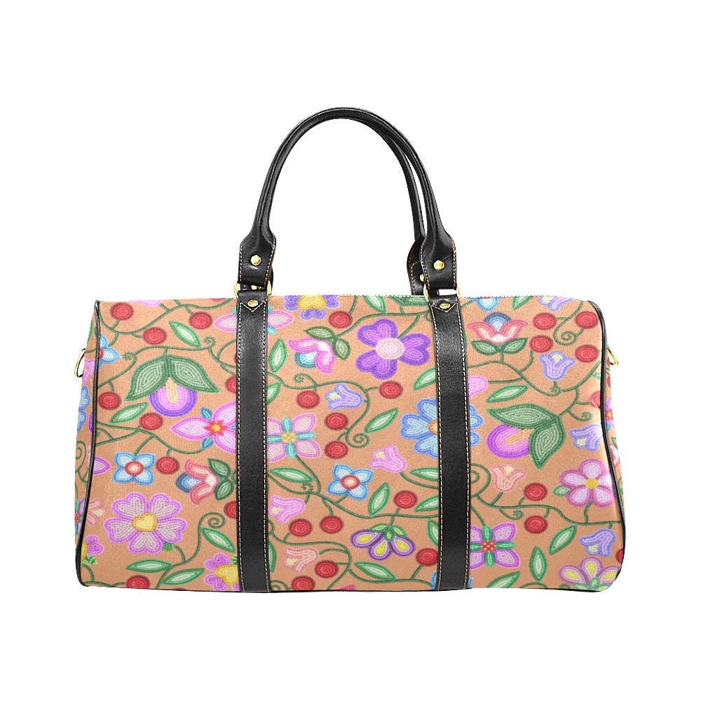 Petal Harmony Terracotta Waterproof Travel Bag/Small