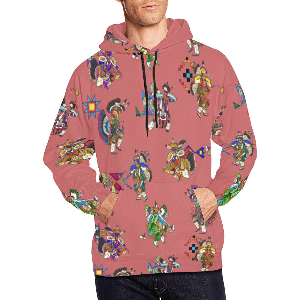 Men's Fancy Dancers Terra Cotta Hoodie for Men (USA Size)