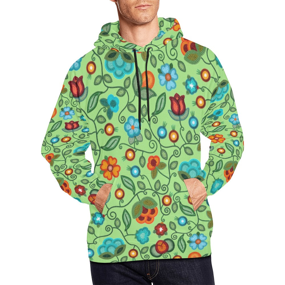 Prairie Fire Petals Sage Hoodie for Men (USA Size)