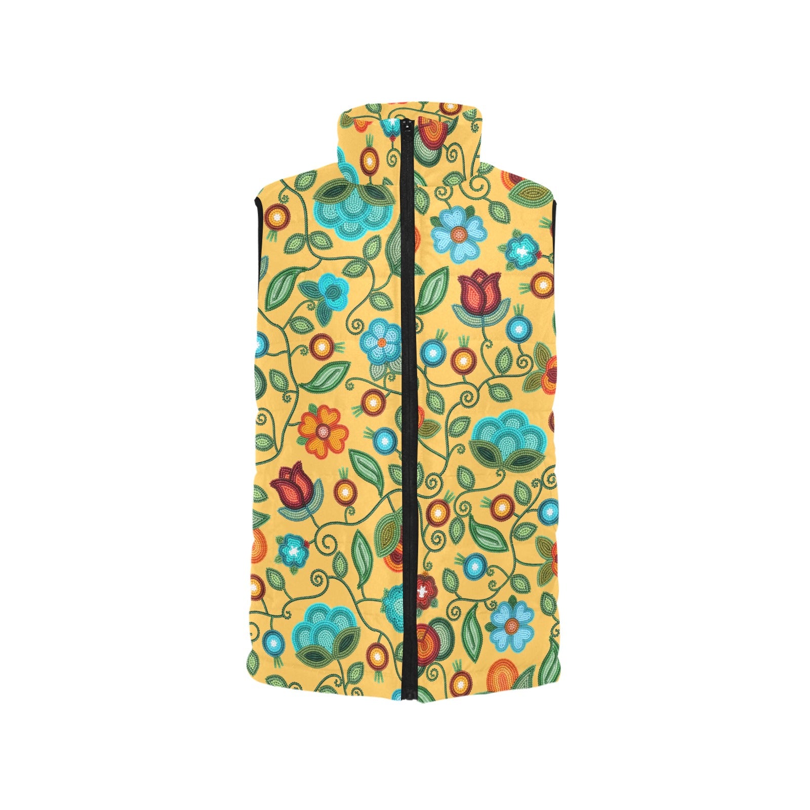 Prairie Fire Petals Honey Women's Padded Vest Jacket