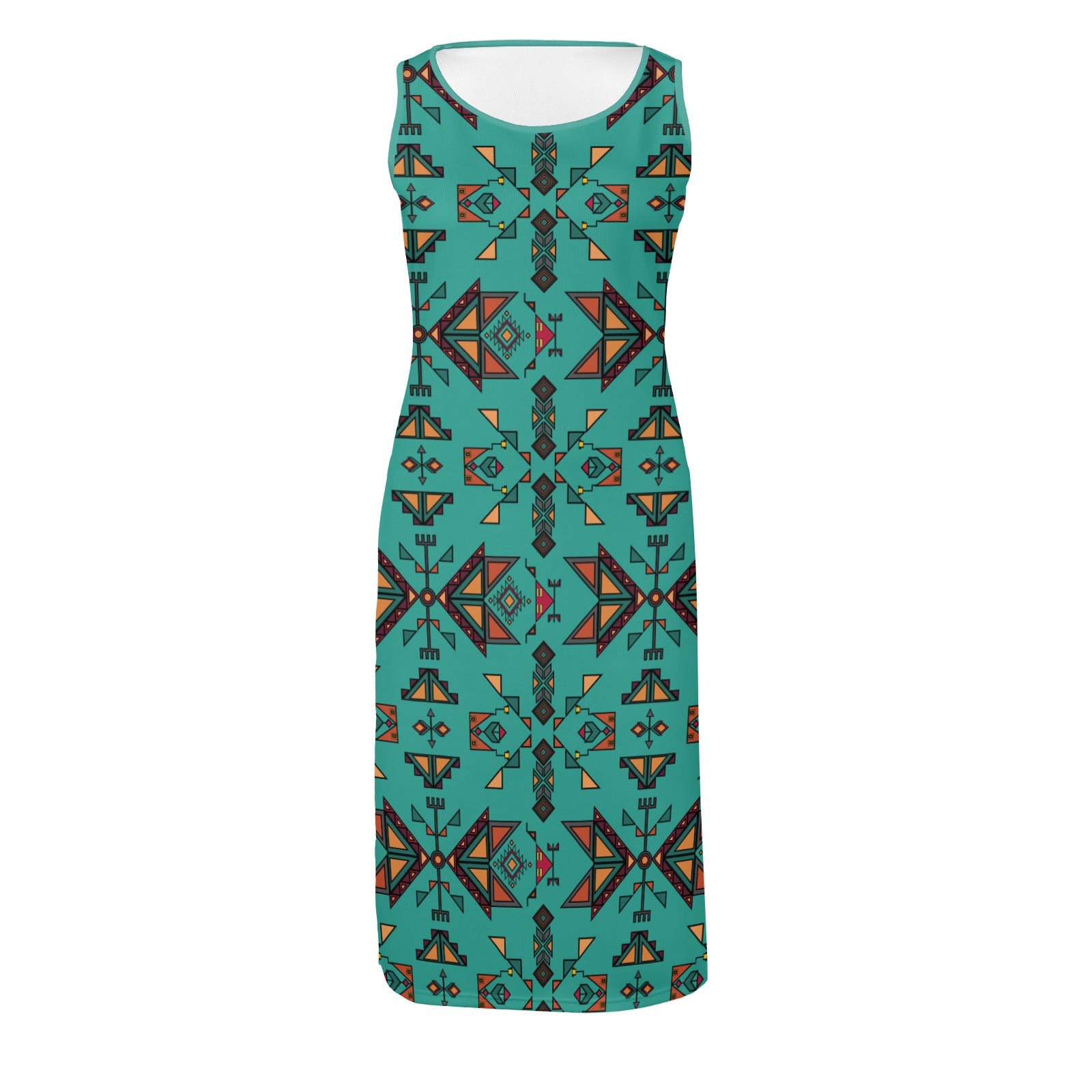 Arrow Dawn Turquoise Phaedra Sleeveless Open Fork Long Dress