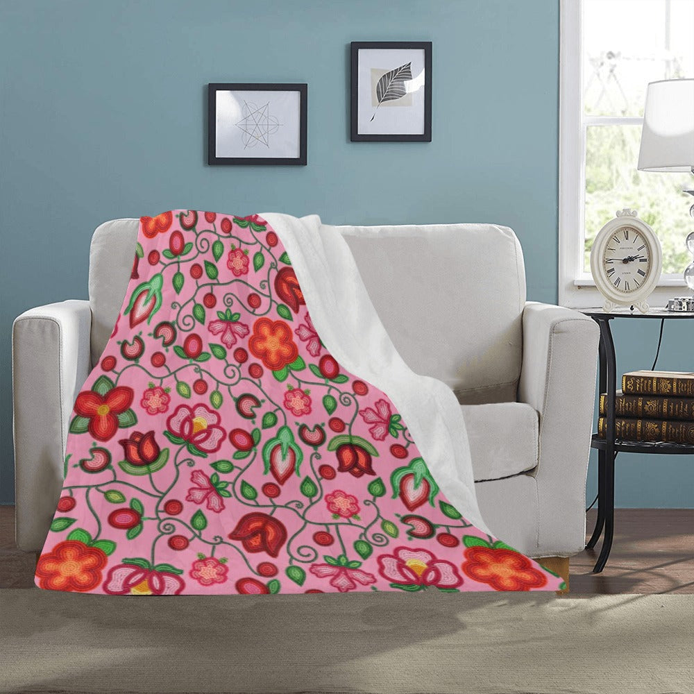 Rose Reverie Pink Ultra-Soft Micro Fleece Blanket 40"x50"
