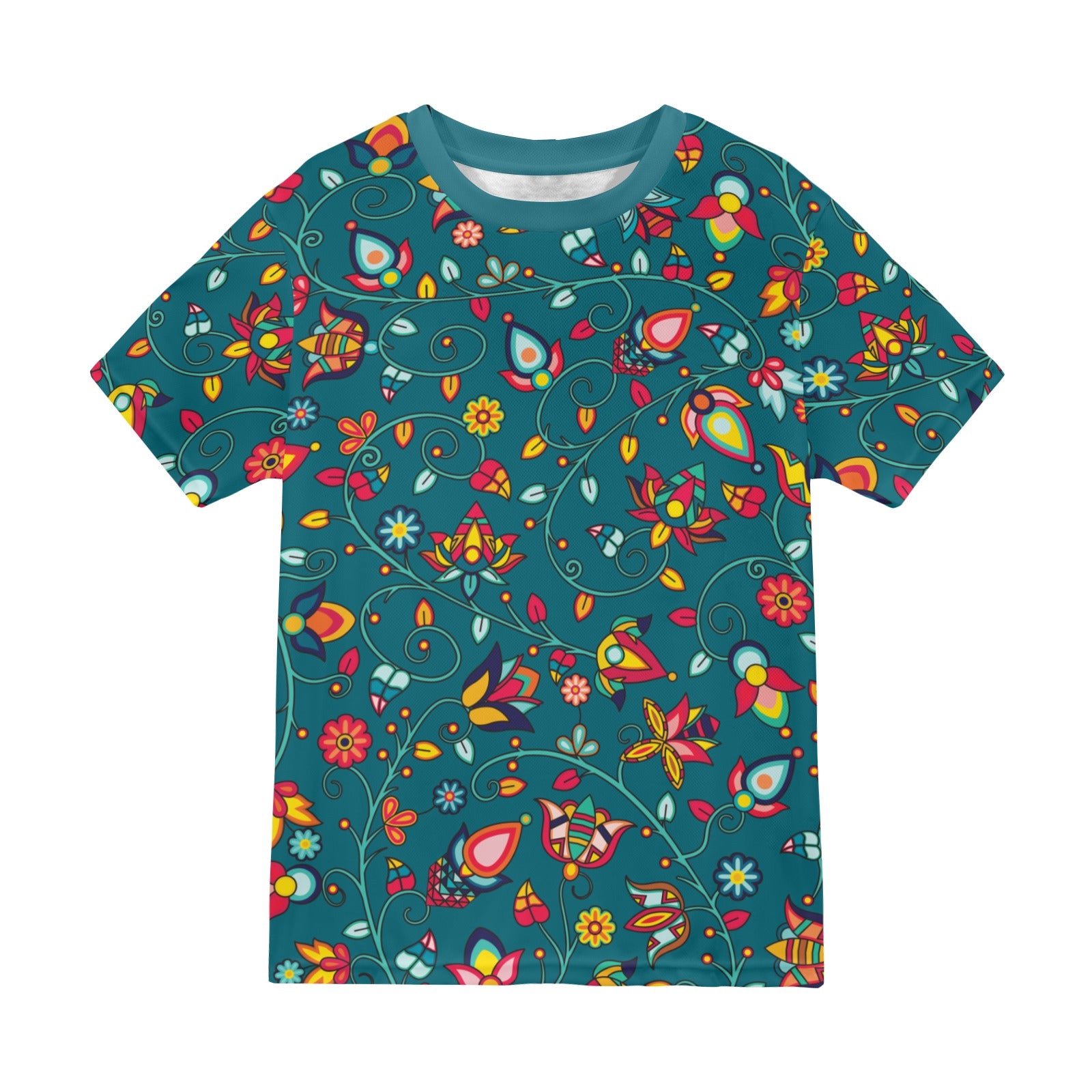 Thorny Path Teal T-shirt for Men