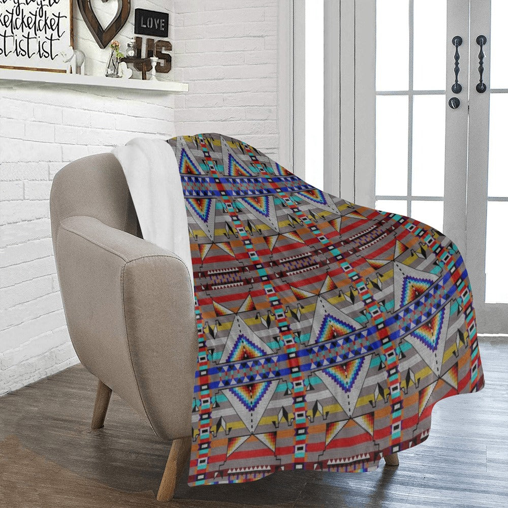 Medicine Blessing Grey Ultra-Soft Micro Fleece Blanket 50"x60"