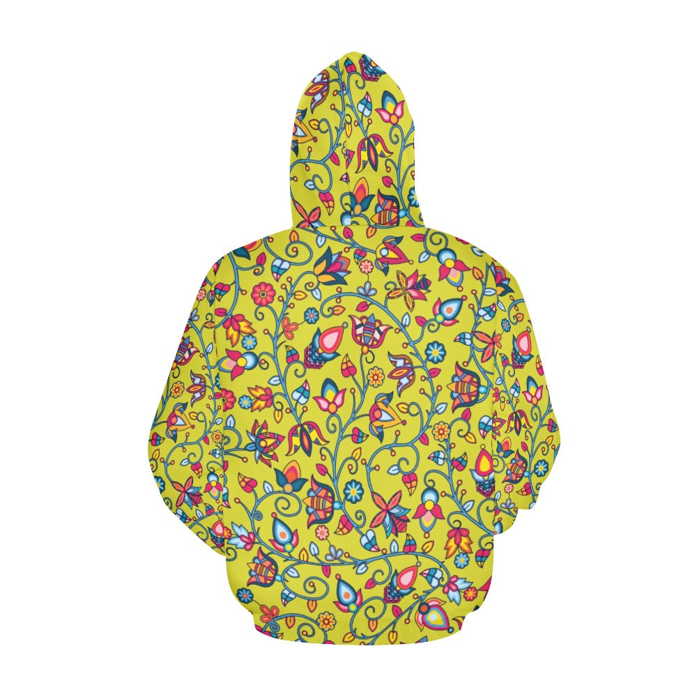 Thorny Path Yellow Grass Hoodie for Women (USA Size)