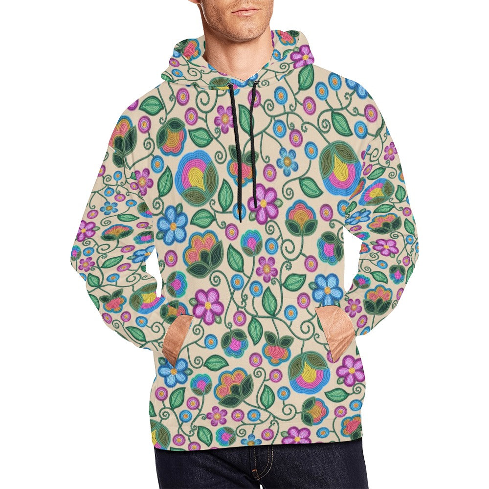 Turquoise Sunbeam Cream Hoodie for Men (USA Size)