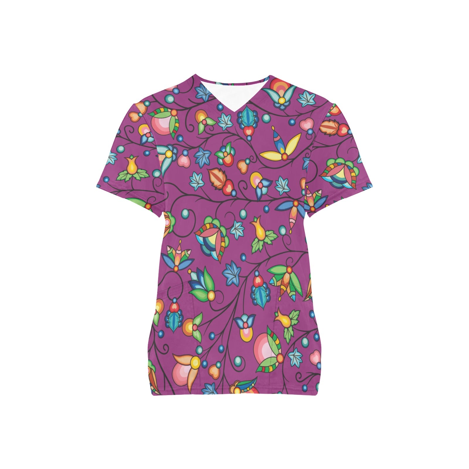 Prairie Plains Spirit Berry Soup Scrub Top