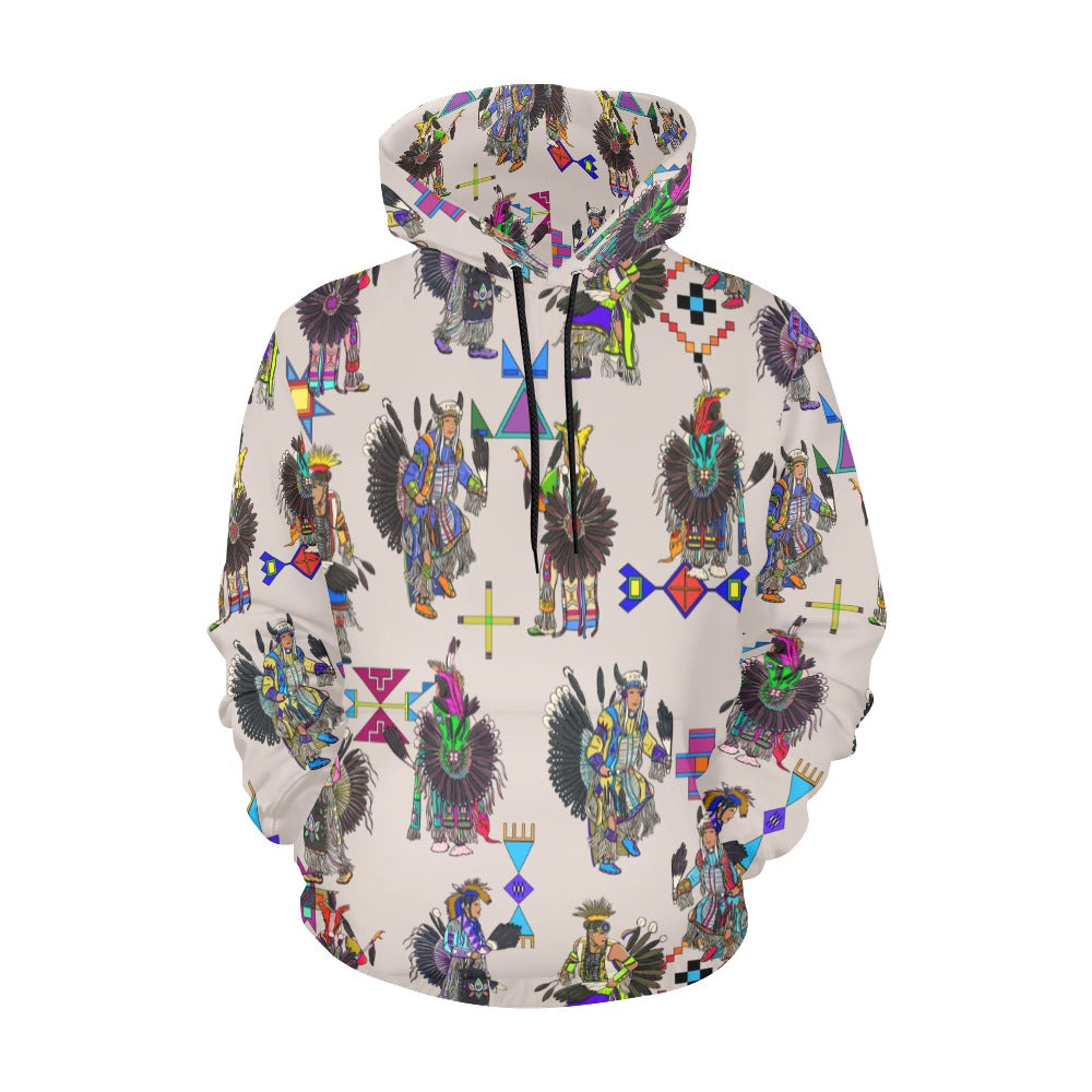 Men's Tradish Dancers Muslin White Hoodie for Men (USA Size)