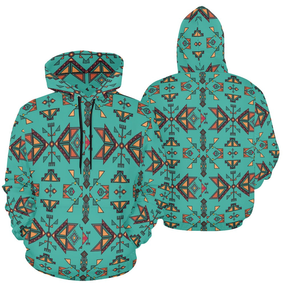 Arrow Dawn Turquoise Hoodie for Women (USA Size)