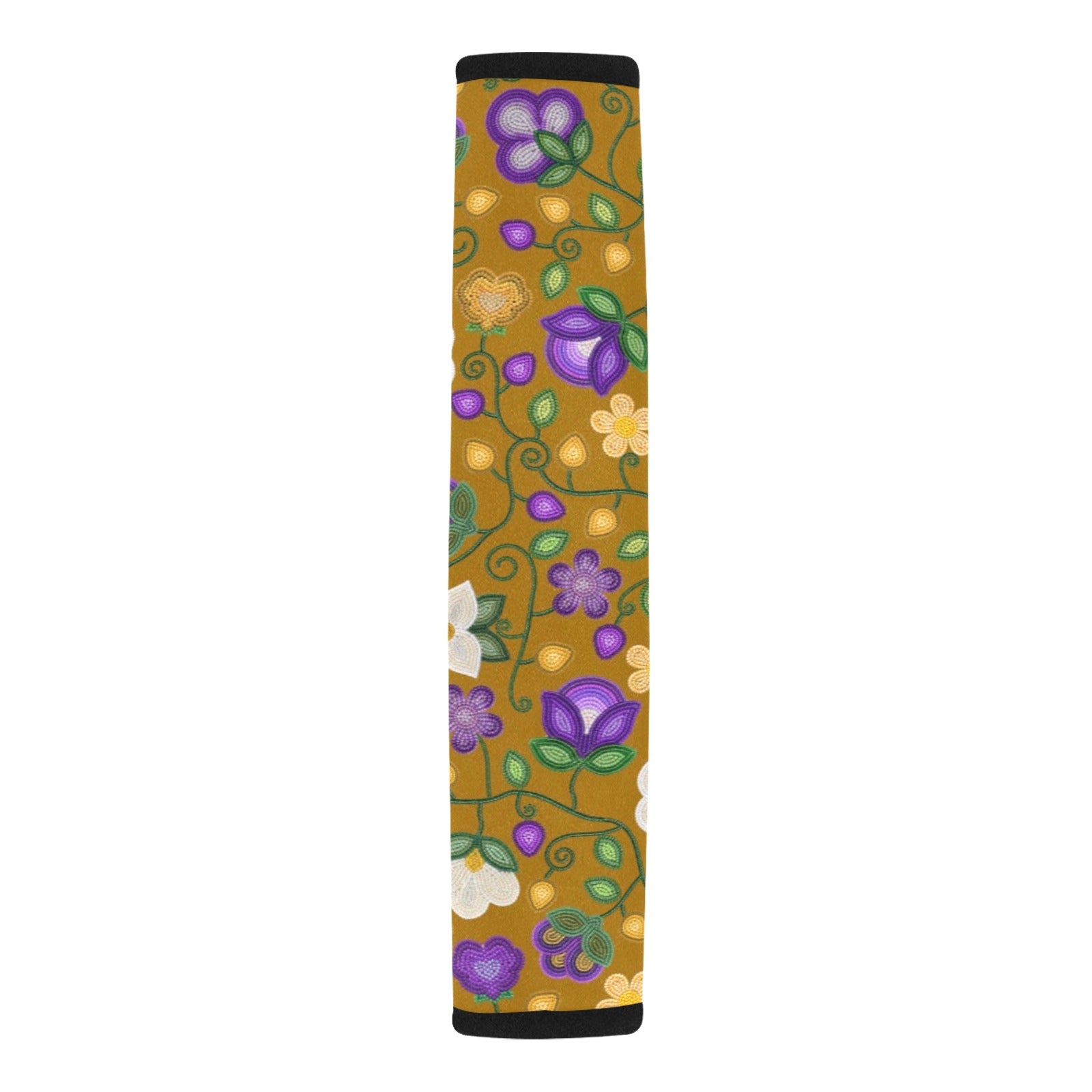 Midnight Moss Bloom Toffee Car Seat Belt Cover 7''x12.6'' (Pack of 2)