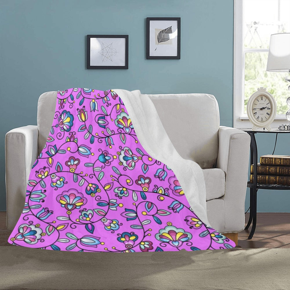 Autumn Bundle Blessing Purple Ultra-Soft Micro Fleece Blanket 50"x60"