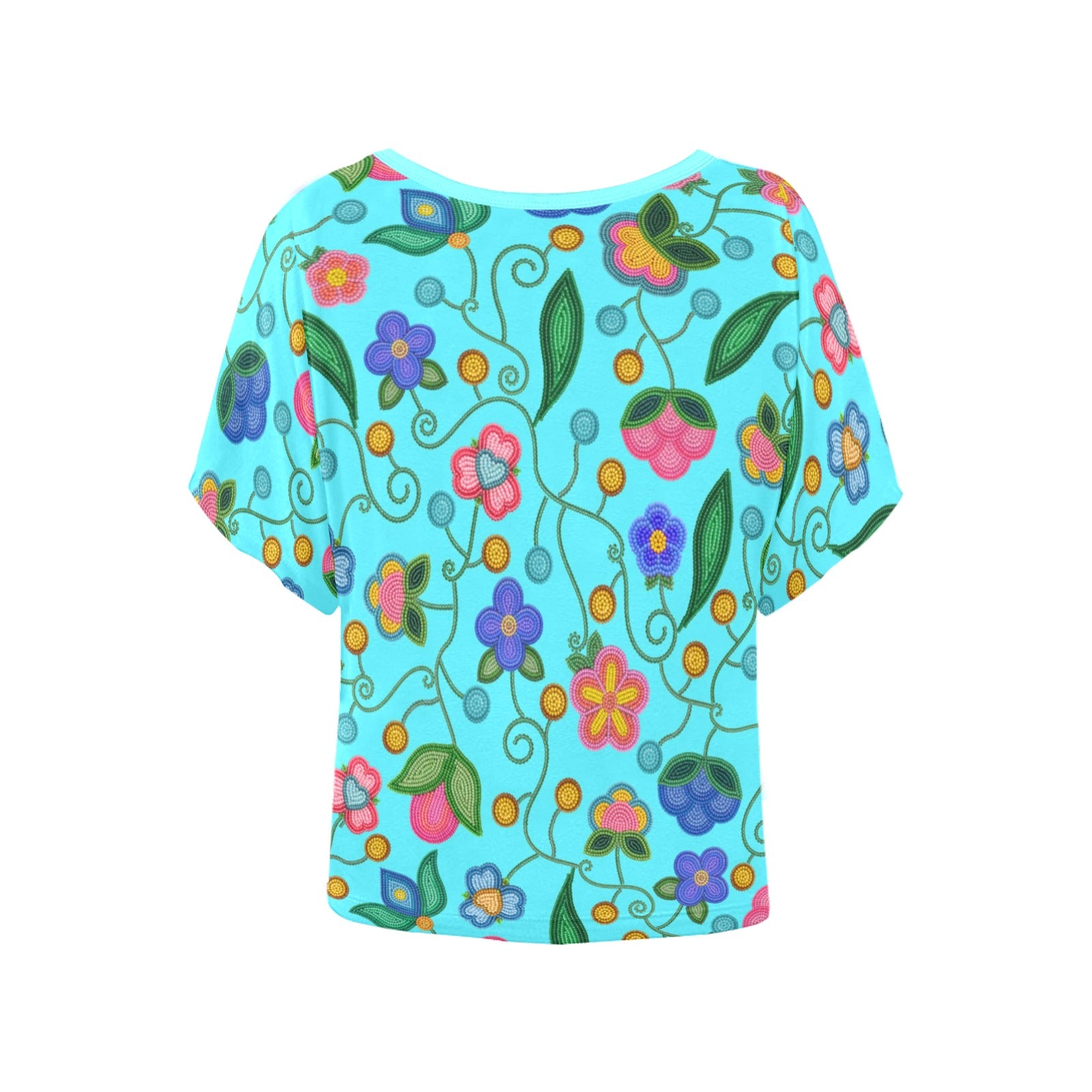 Skyberry Serenade Sky Women's Batwing-Sleeved Blouse T-shirt