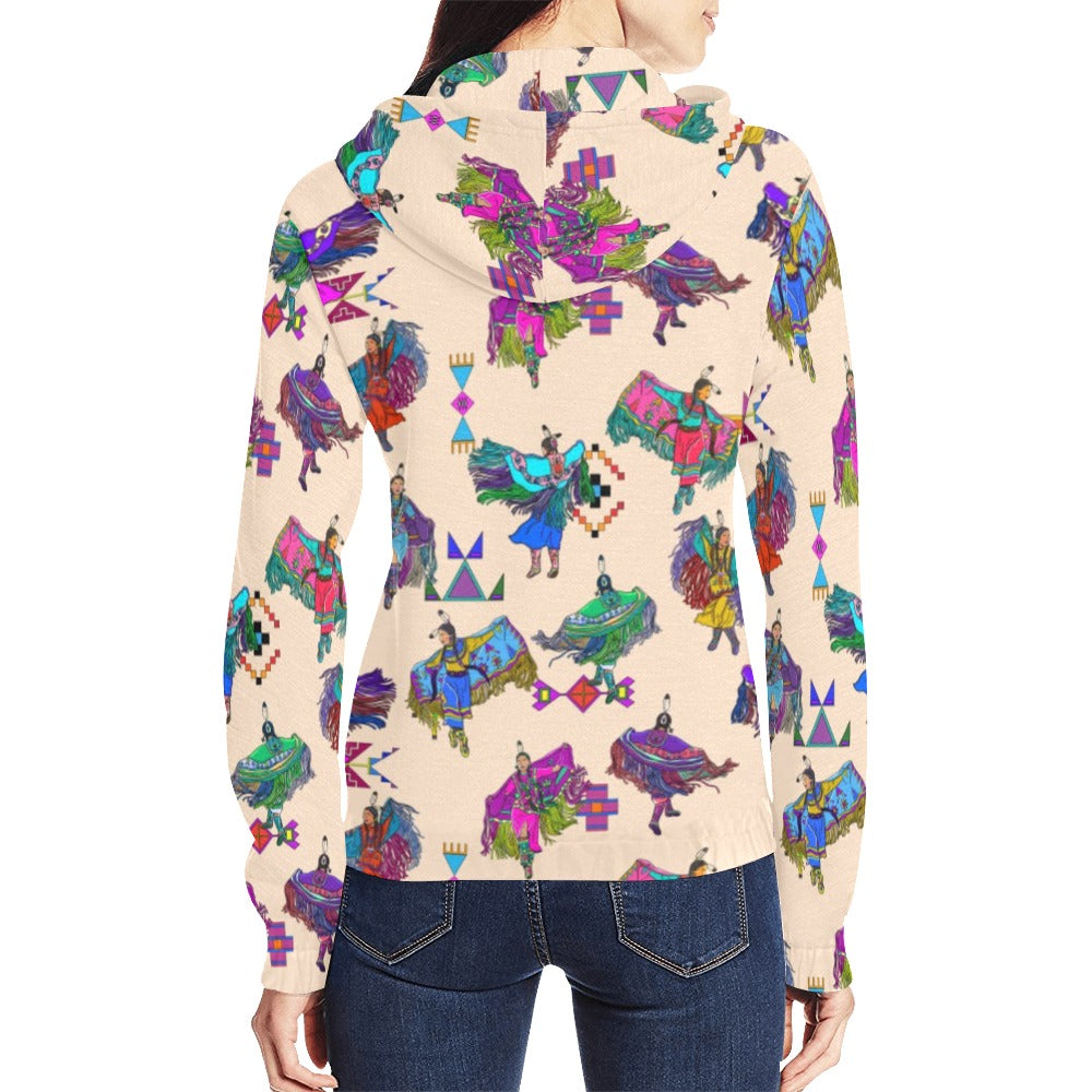 Women's Fancy Dancers Muslin Full Zip Hoodie for Women