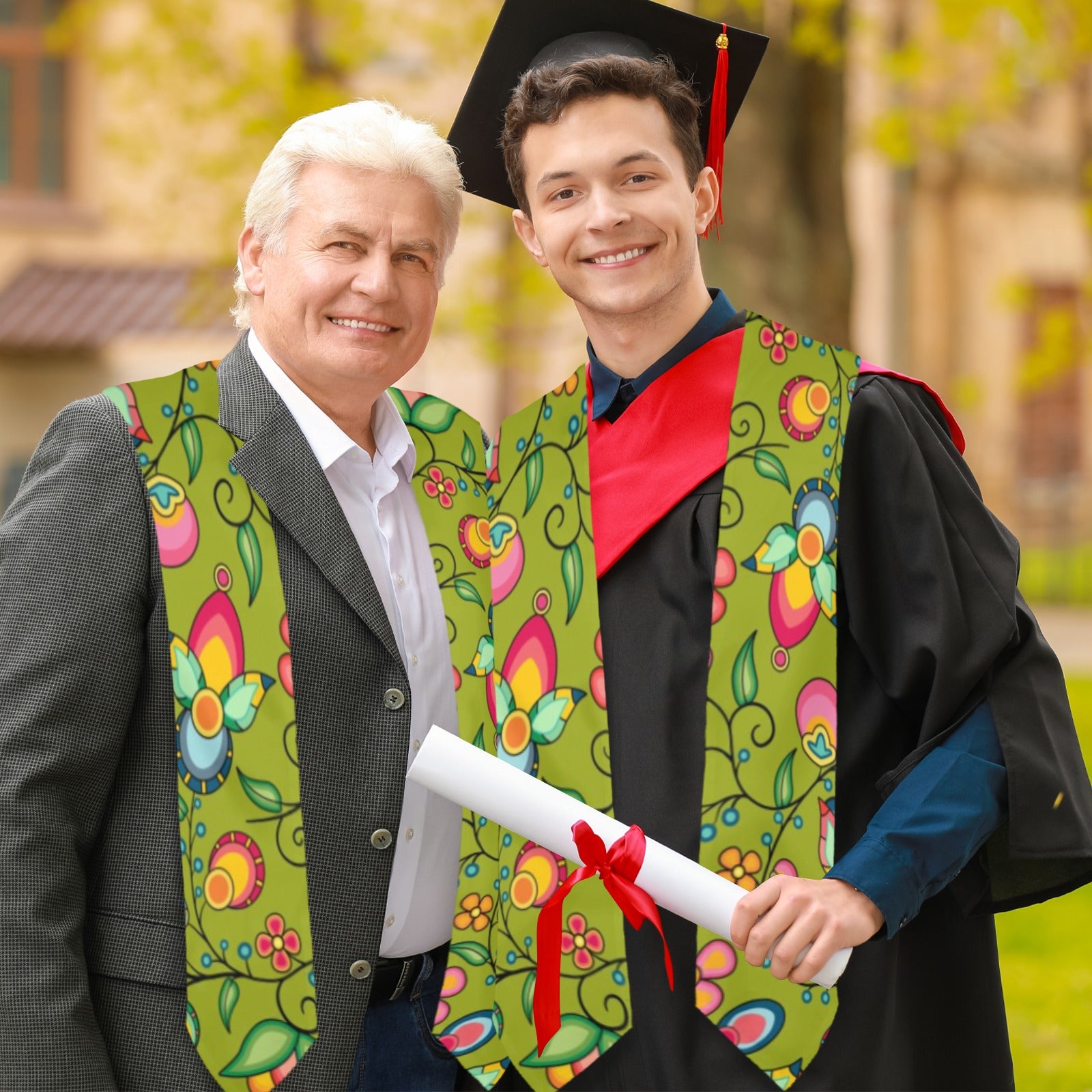 Floral Bounty Sweetgrass Graduation Stole