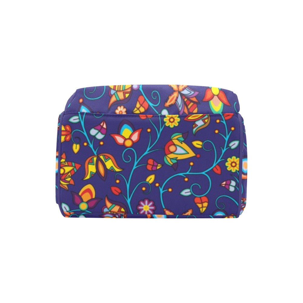 Thorny Path Blue Multi-Function Diaper Backpack/Diaper Bag