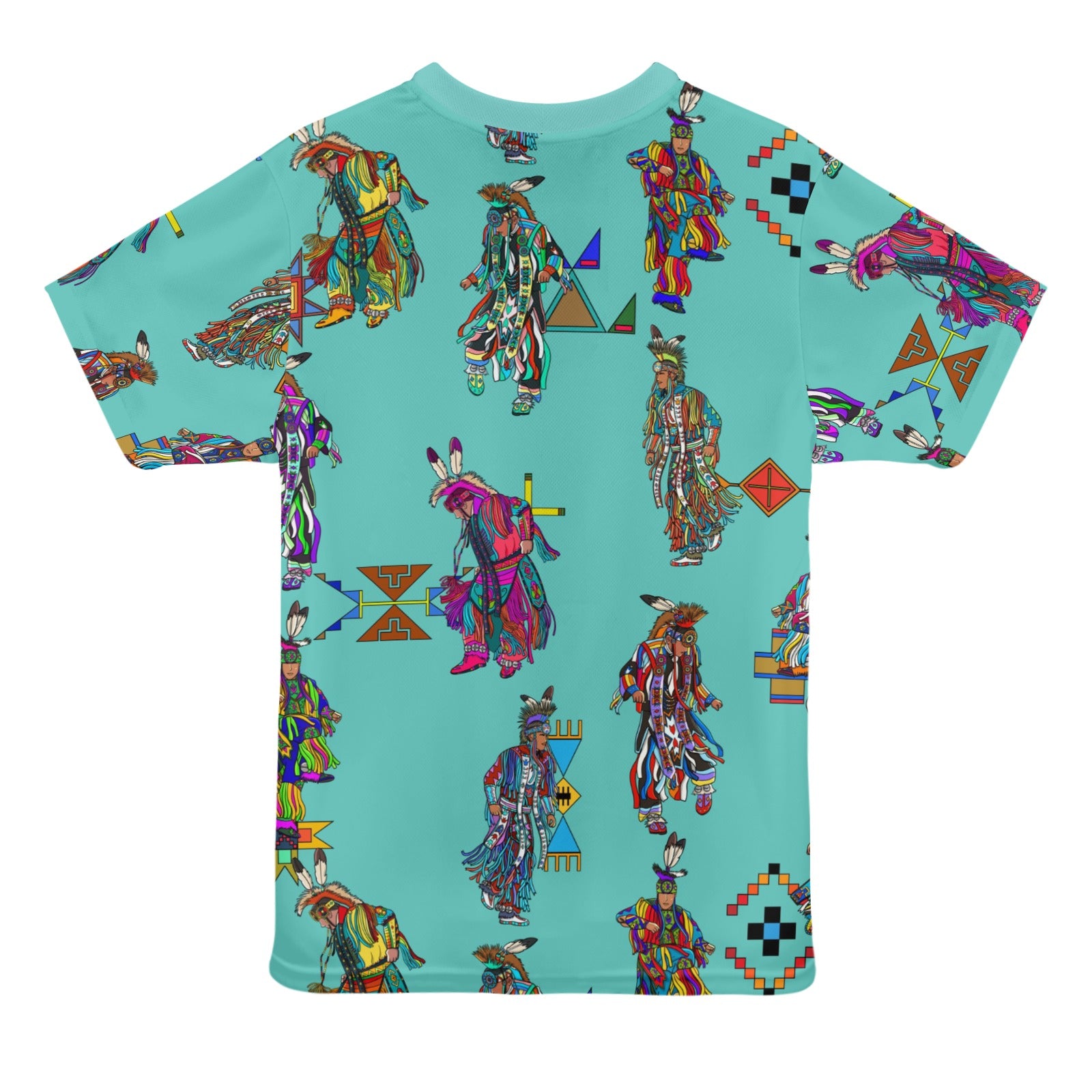Men's Grass Dancers Eggshell Blue T-shirt for Women
