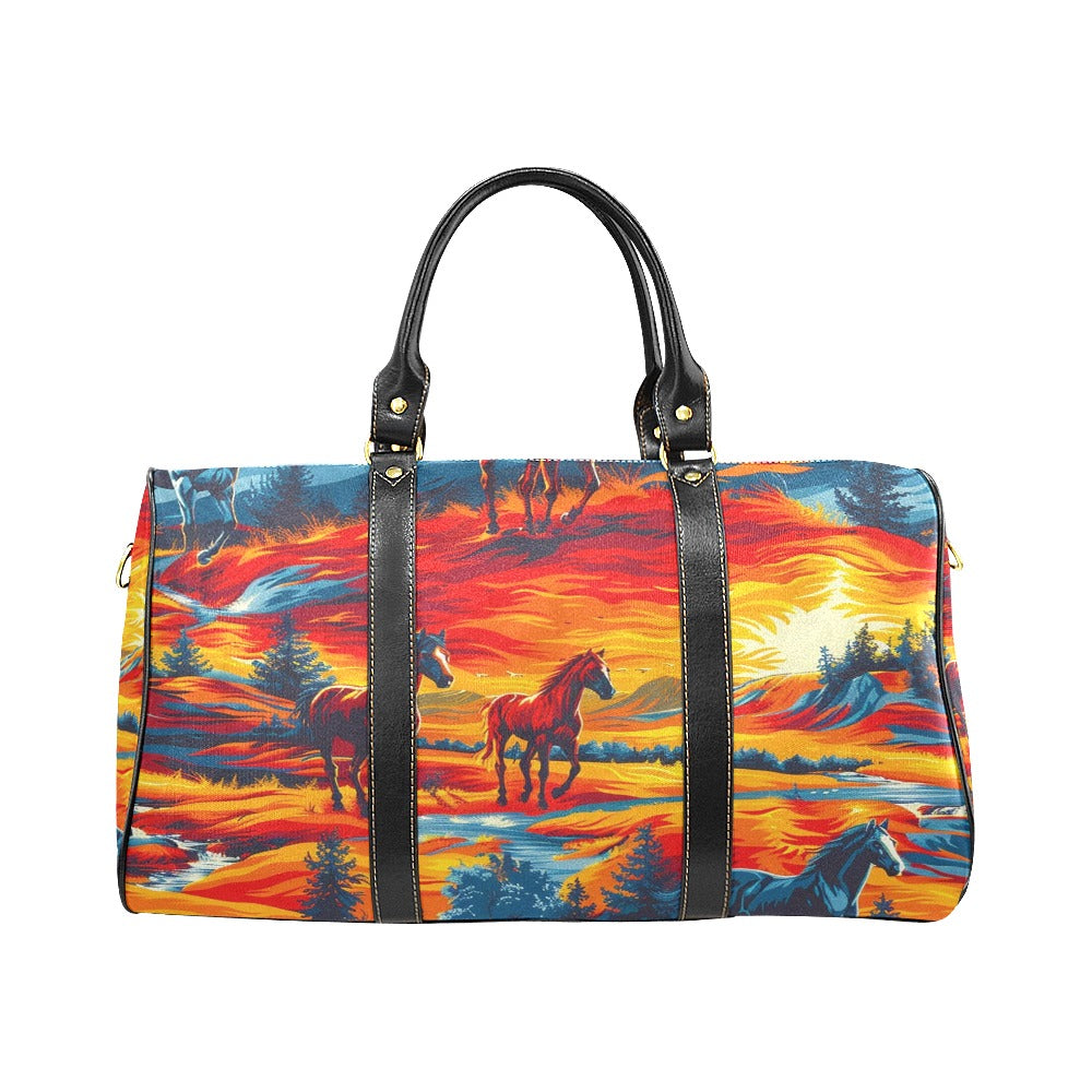 Wild Horses Waterproof Travel Bag/Small