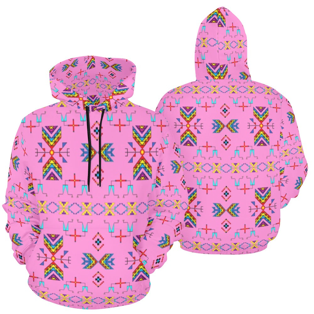 Rainy Chief Rainbow Blush Hoodie for Men (USA Size)