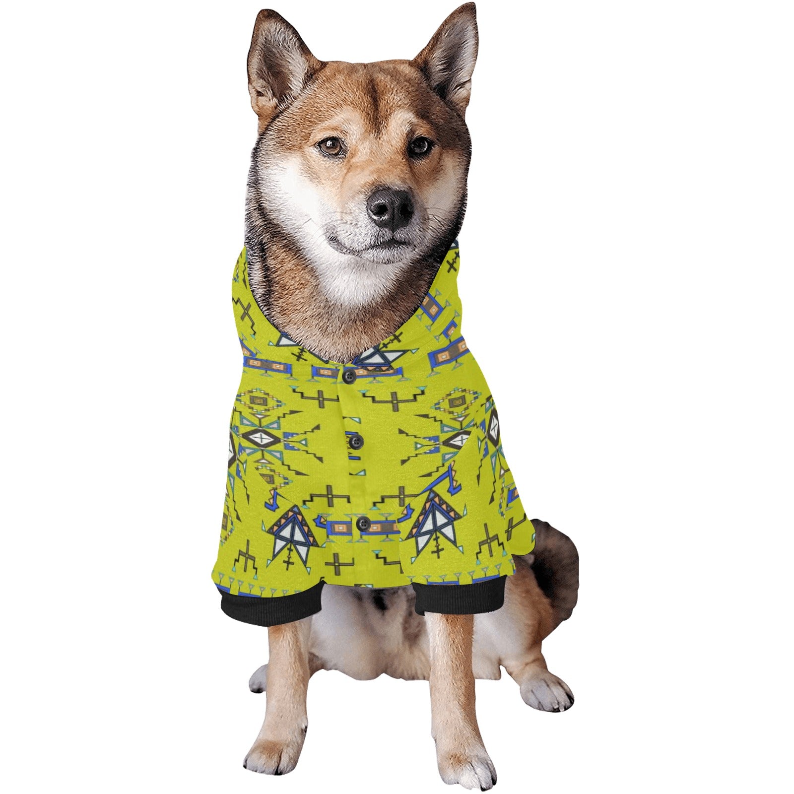 Eagle Strike Lime Pet Dog Hoodie