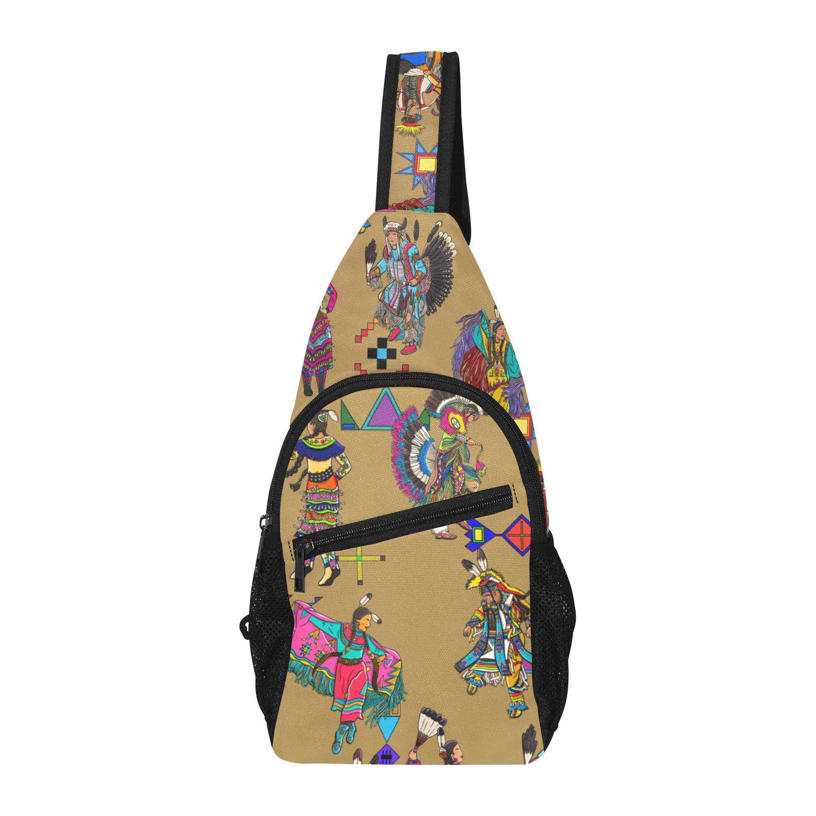Grand Entry Dancers Earth Chest Bag