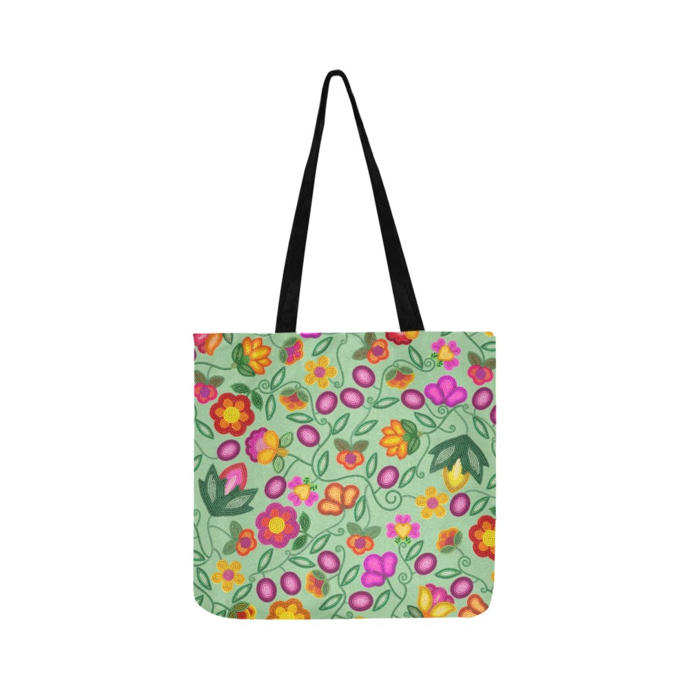 Boreal Bounty Green Reusable Shopping Bag (Two sides)