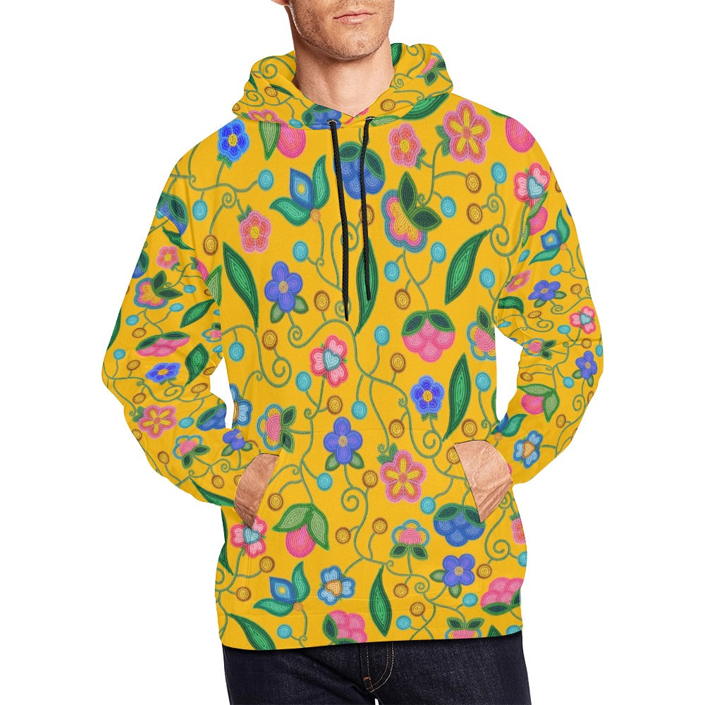 Skyberry Serenade Yellow Hoodie for Men (USA Size)