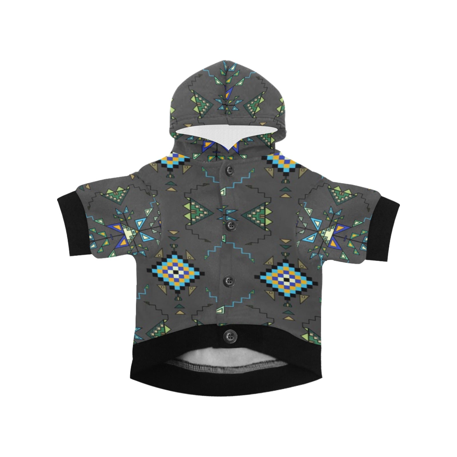 Bear Shield Gray Pet Dog Hoodie