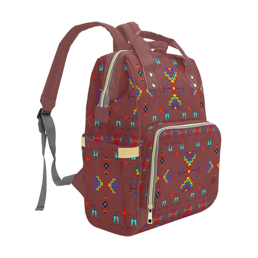 Rainy Chief Rainbow Earth Clay Multi-Function Diaper Backpack/Diaper Bag
