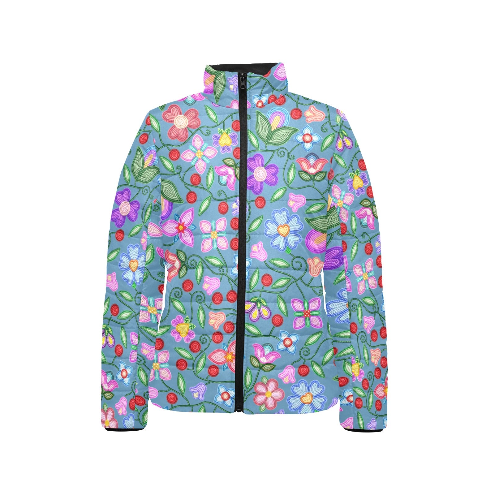 Petal Harmony River Women's Stand Collar Padded Jacket