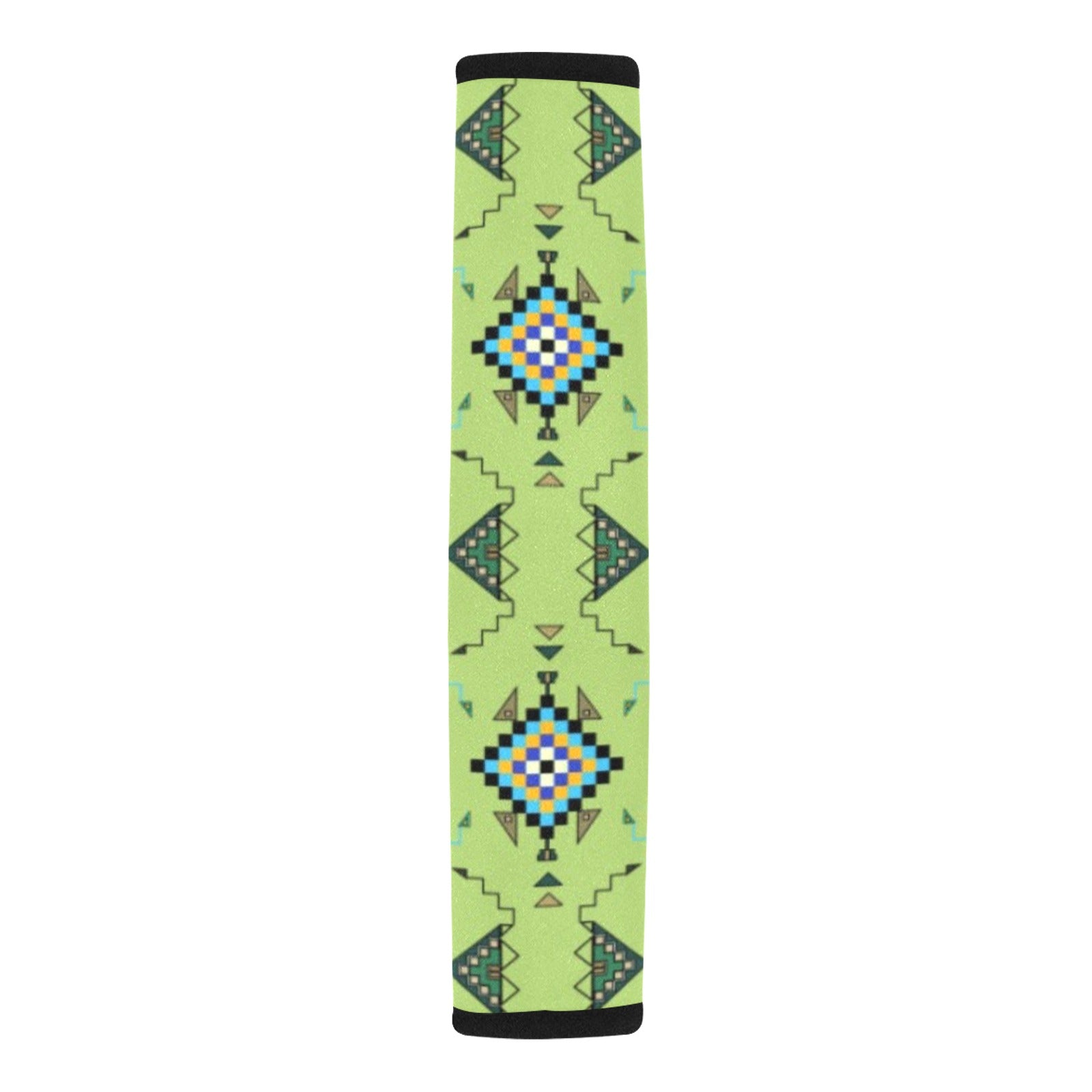 Bear Shield Green Car Seat Belt Cover 7''x12.6'' (Pack of 2)