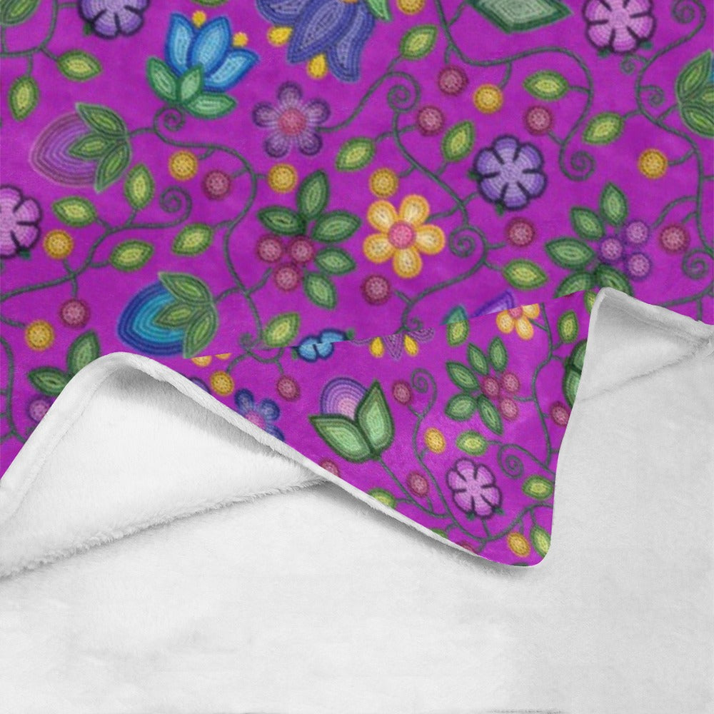 Bloom Uplift Purple Ultra-Soft Micro Fleece Blanket 60"x80"