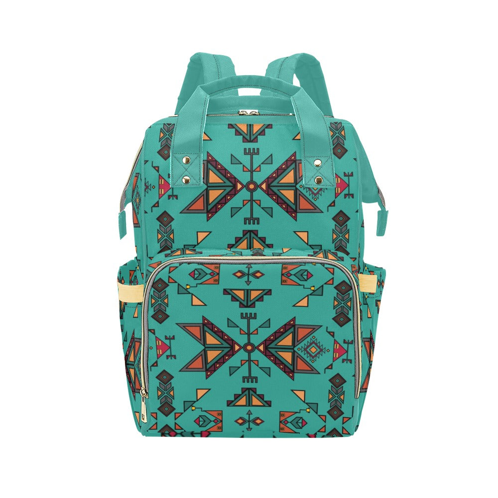 Arrow Dawn Turquoise Multi-Function Diaper Backpack/Diaper Bag