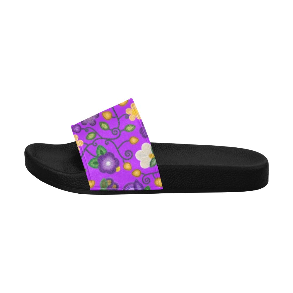 Midnight Moss Bloom Purple Women's Slide Sandals