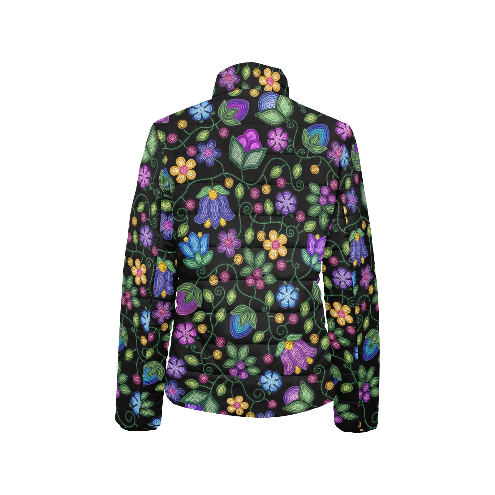 Bloom Uplift Black Women's Stand Collar Padded Jacket