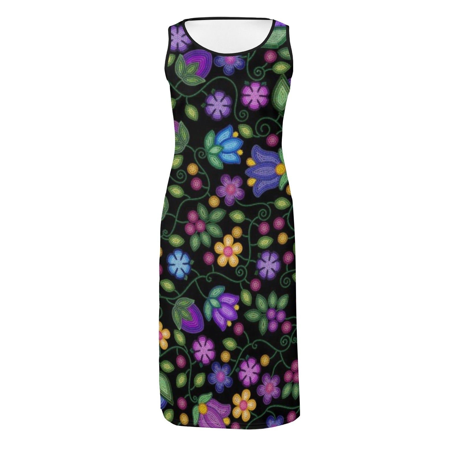 Bloom Uplift Black Phaedra Sleeveless Open Fork Long Dress