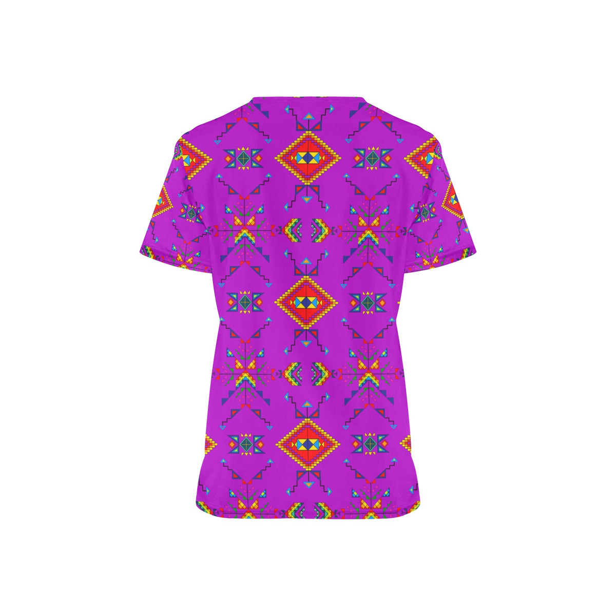 Buffalo Jump Purple Scrub Top