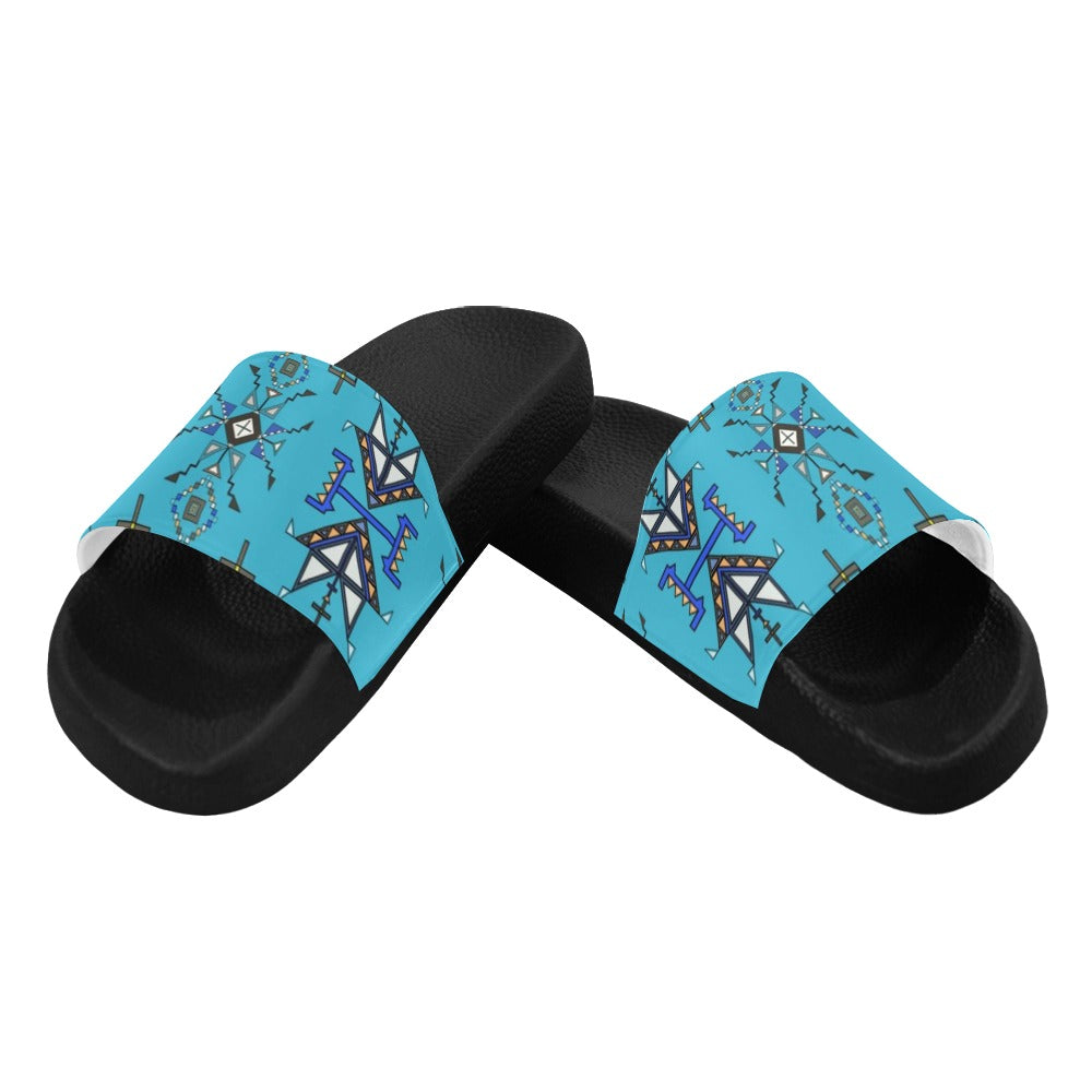 Eagle Strike Blue Men's Slide Sandals