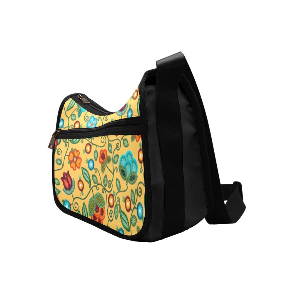 Prairie Fire Petals Honey Crossbody Bag