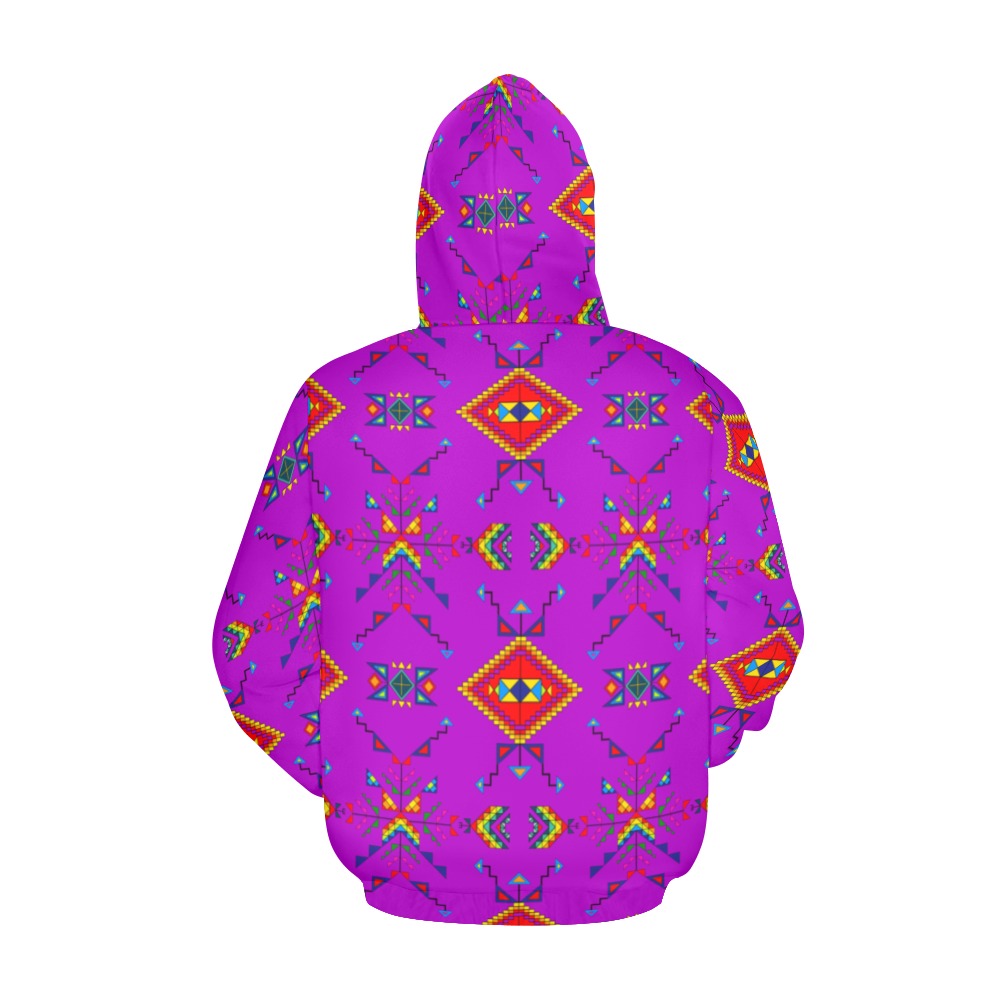 Buffalo Jump Purple Hoodie for Men (USA Size)