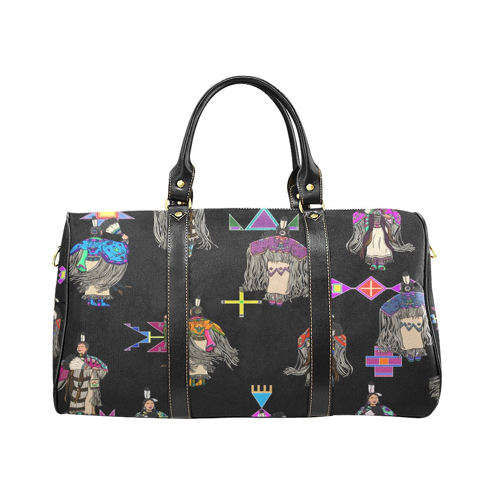 Women's Tradish Dancers Black Waterproof Travel Bag/Small