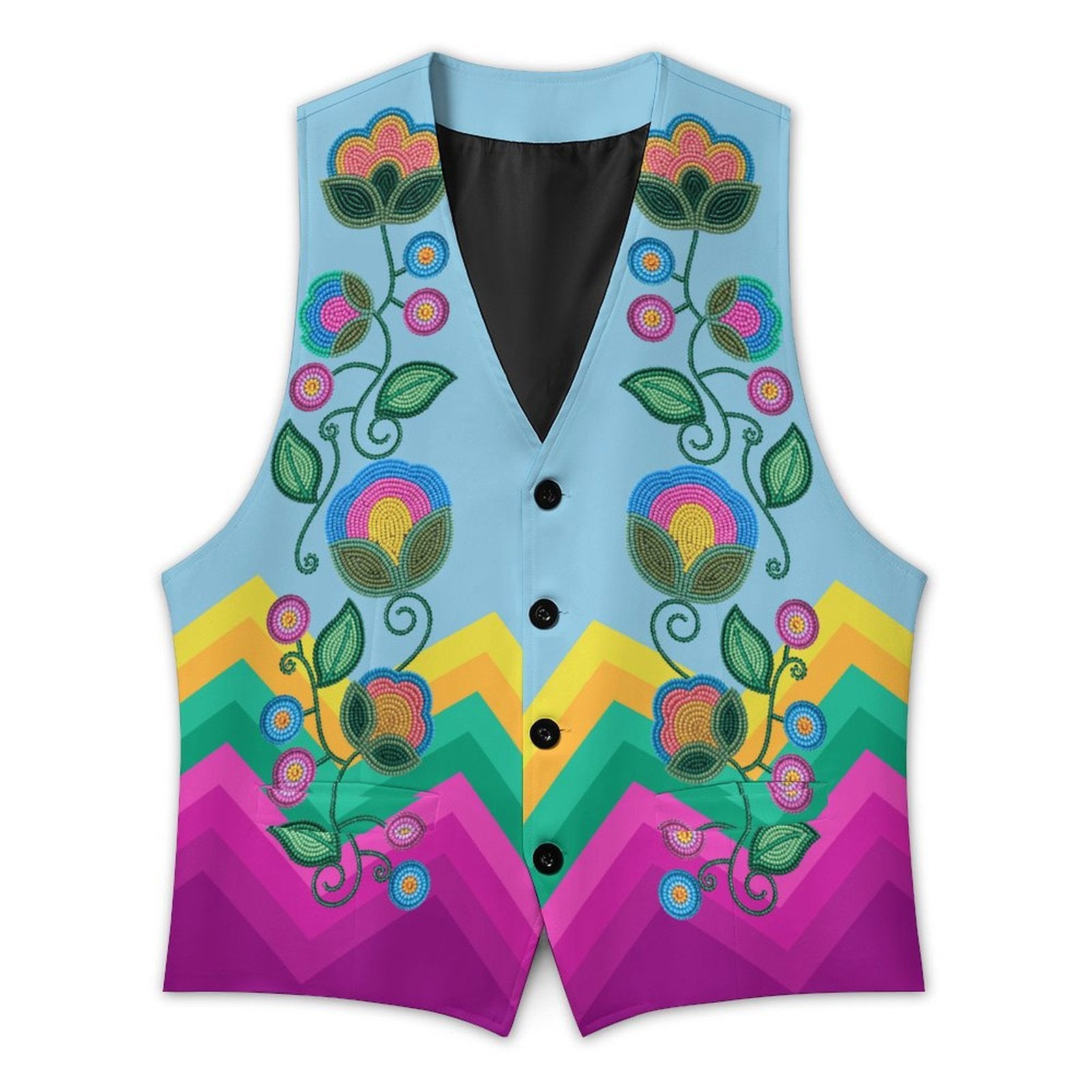 Turquoise Sunbeam Women's Sleeveless Suit Vest