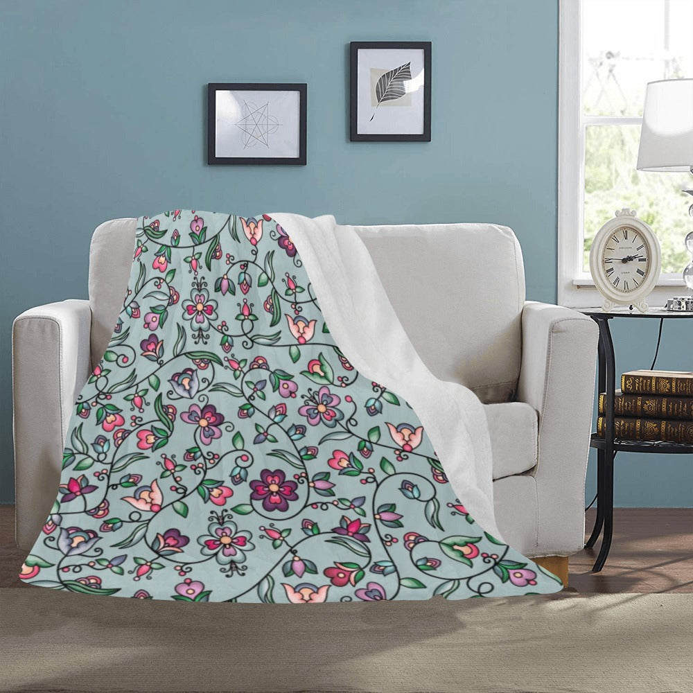 Amber Evening Garland Turquoise Ultra-Soft Micro Fleece Blanket 50"x60"