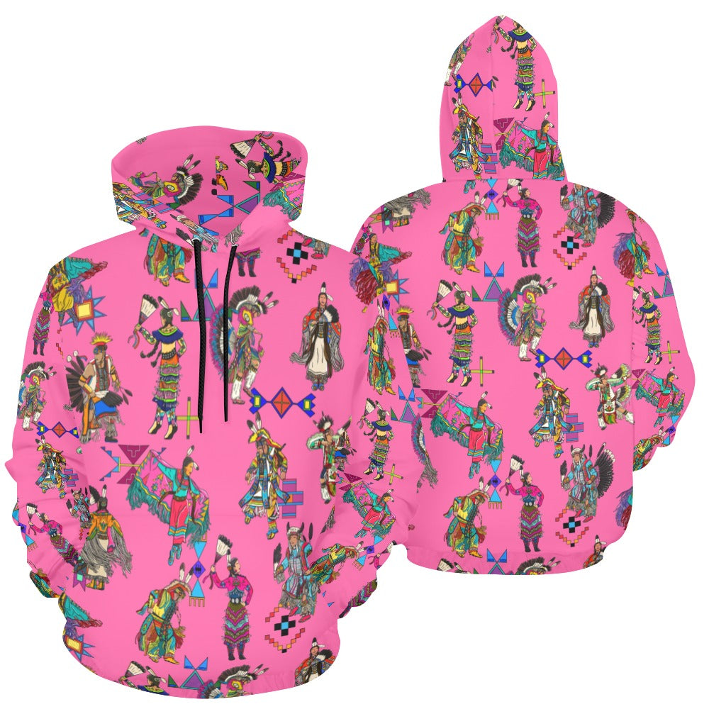 Grand Entry Dancer Pink Hoodie for Women (USA Size)