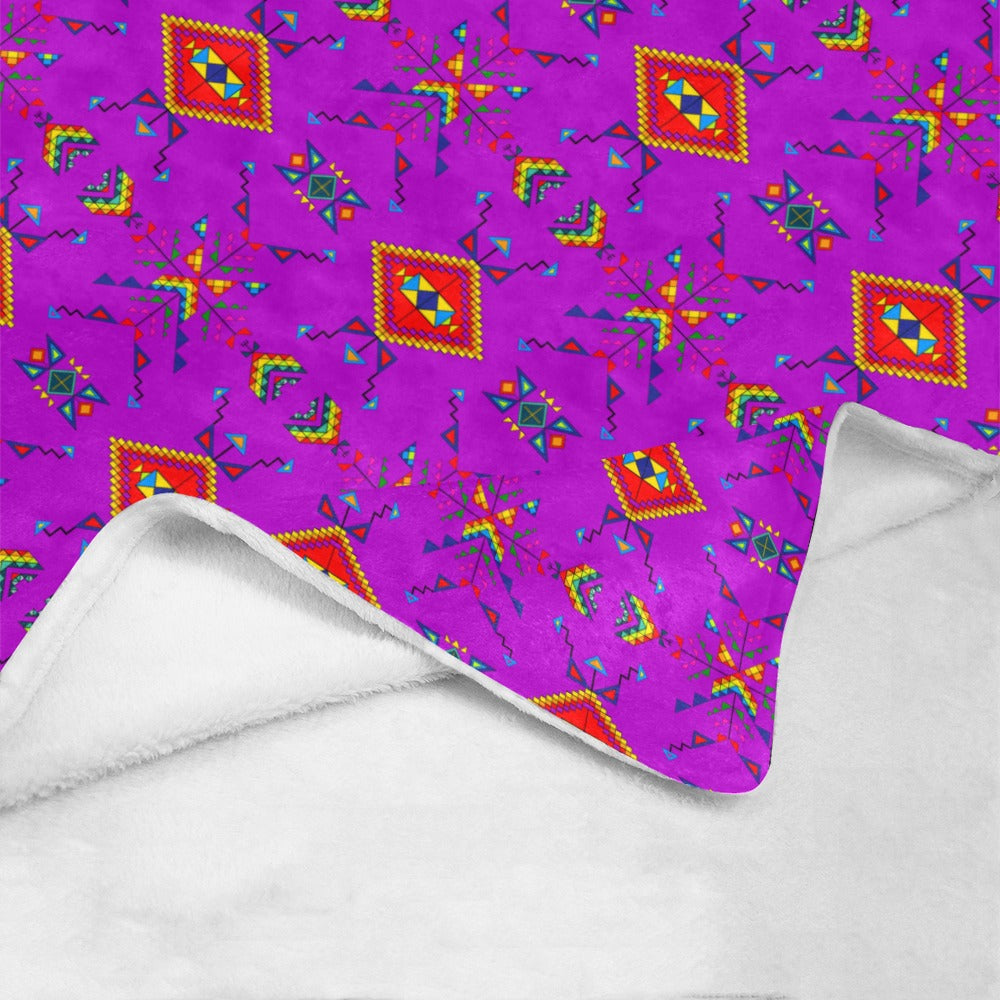 Buffalo Jump Purple Ultra-Soft Micro Fleece Blanket 50"x60"