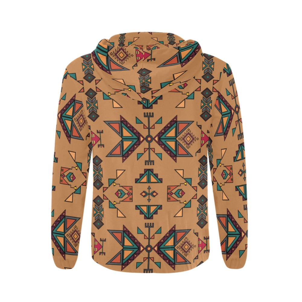 Arrow Dawn Brown Men's Zipper Hoodie