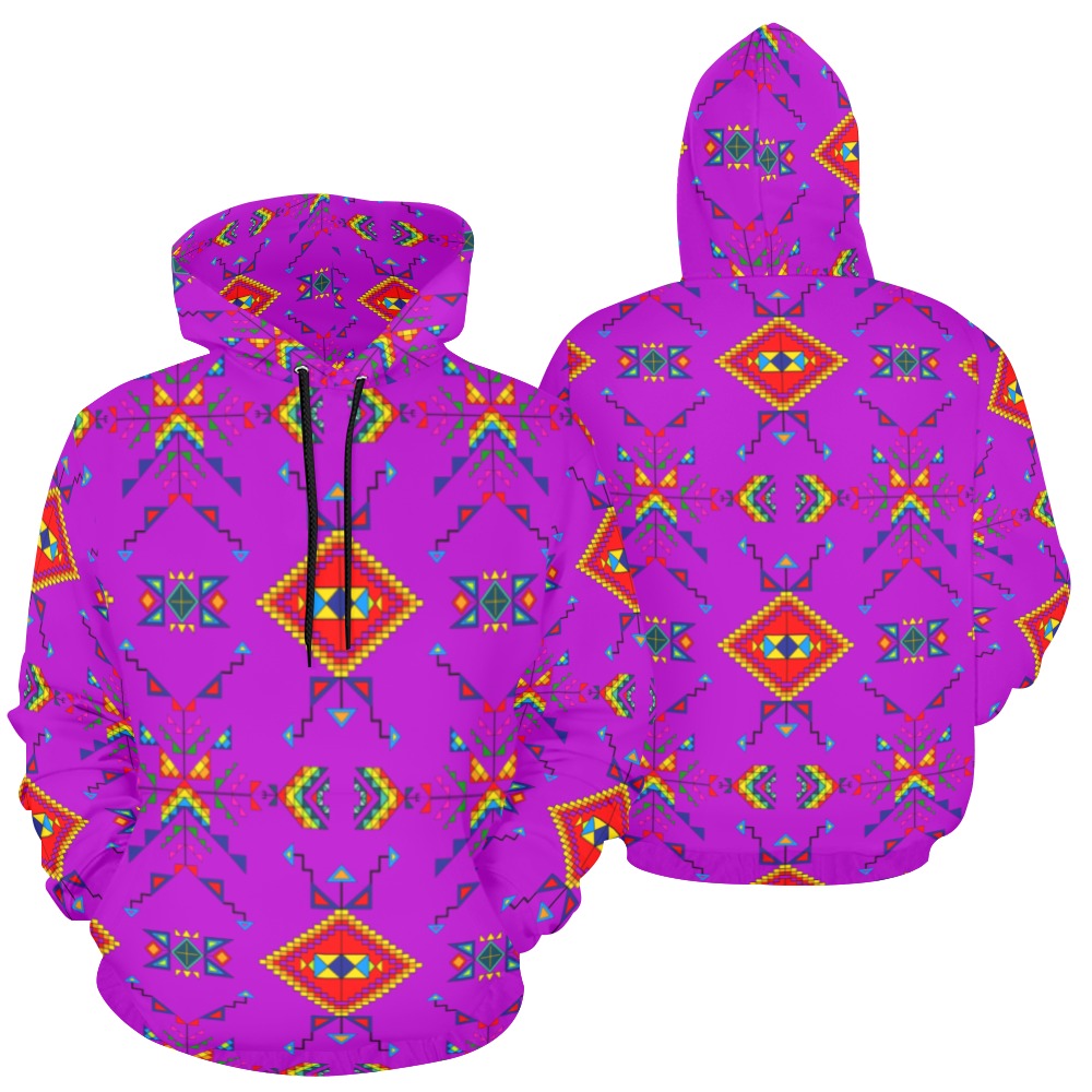 Buffalo Jump Purple Hoodie for Men (USA Size)